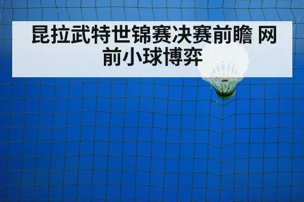 昆拉武特世锦赛决赛前瞻 网前小球博弈